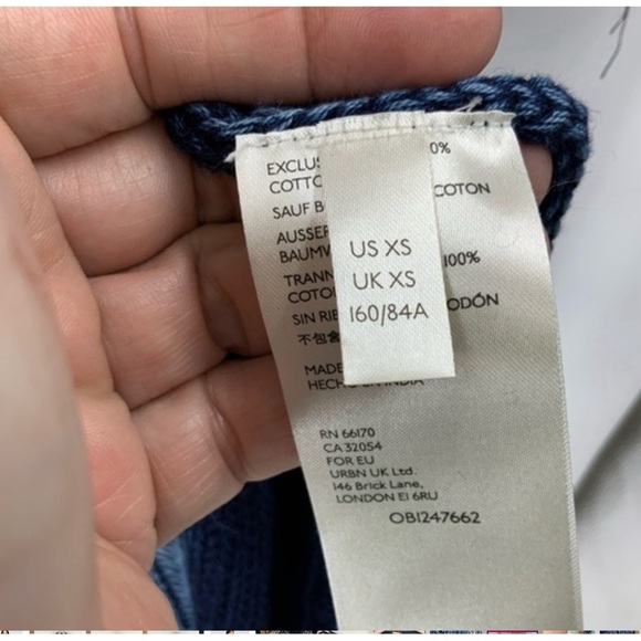 Free people Sammie combo sweater cardigan, Poncho with hood XS - Picture 9 of 14